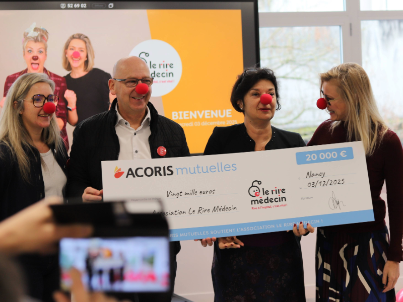 Lire la suite à propos de l’article 20 000 € remis par ACORIS Mutuelles pour soutenir Le Rire Médecin !